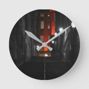 Gothic Staircase Round Clock