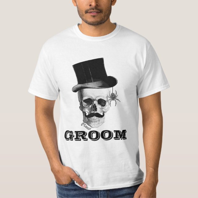 Gothic steampunk groom T-Shirt (Front)