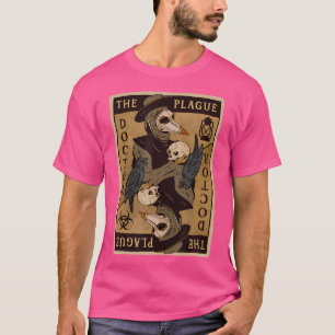 Gothic Steampunk Plague Doctor Tarot Card Reading T-Shirt