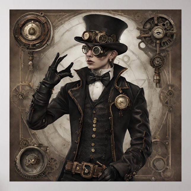 Gothic Steampunk Poster (Front)