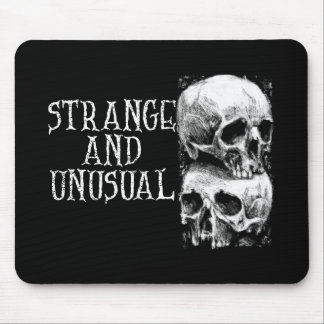 Gothic Strange And Unusual Skull Design Mouse Mat