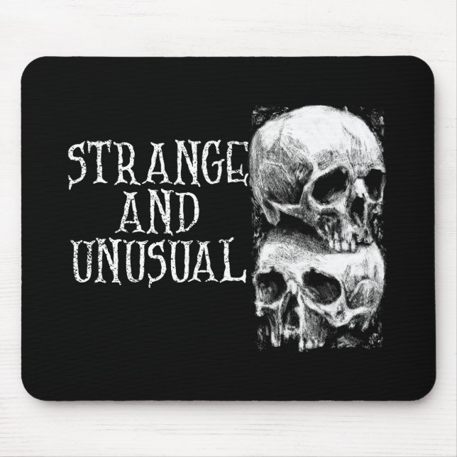 Gothic Strange And Unusual Skull Design Mouse Mat (Front)