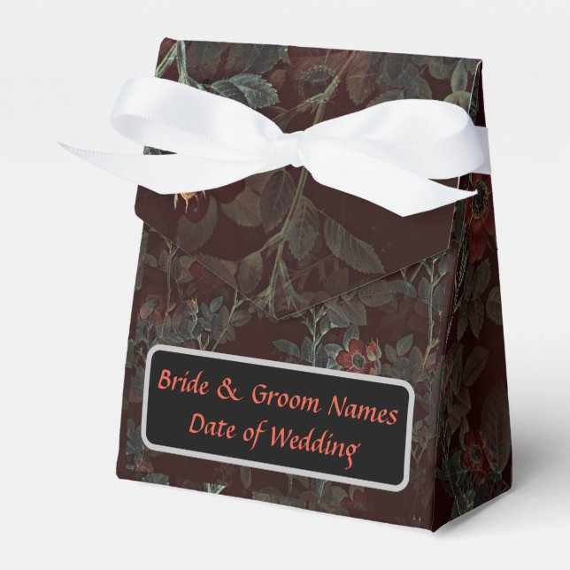 Gothic style Favour Box - customizable (Front Side)