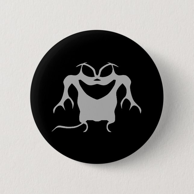 Gothic style Halloween creature 6 Cm Round Badge (Front)