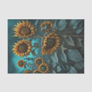 Gothic Summer Sunflower Decoupage Paper