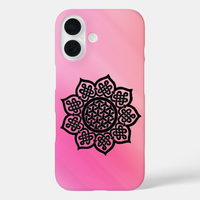 GOTHIC SUN Black Pink Celtic Knots  Case-Mate iPhone Case (Back)