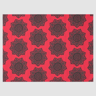 GOTHIC SUN Black Red Celtic Knots Tissue Paper