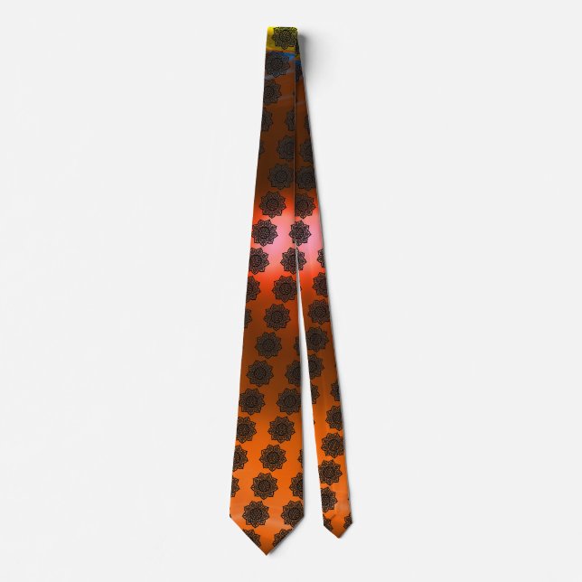 GOTHIC SUN gem orange Tie (Front)