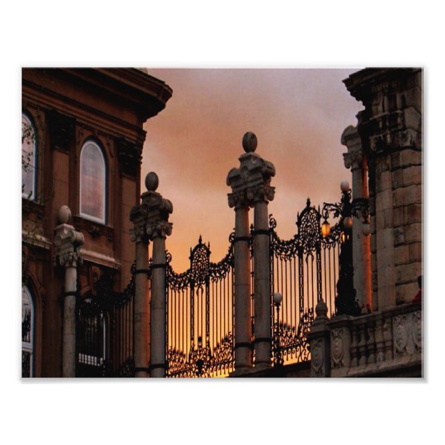 Gothic Sunset in Budapest Photo Print (Front)