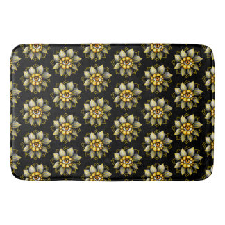 Gothic Surrealist Flower Eye - Dark Cottagecore Di Bath Mat