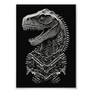 Gothic T-Rex Dinosaur Photo Print