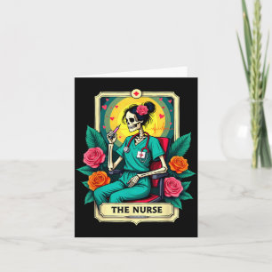 Gothic Tarot Card Nursing Skeleton The Nurse