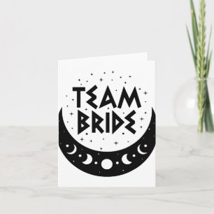Gothic Team Bride Coven Wedding Bachelorette Party Card