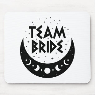 Gothic Team Bride Coven Wedding Bachelorette Party Mouse Mat