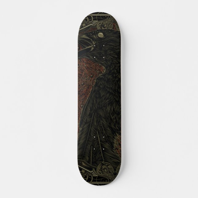 Gothic The Dead Crow Skateboard (Front)