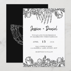 Gothic Till Death Wedding Invitation