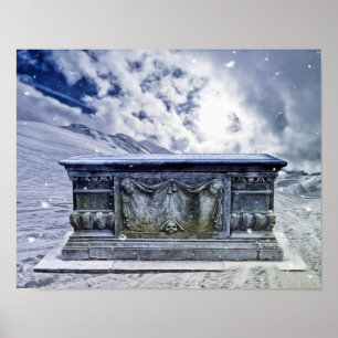 Gothic tomb poster