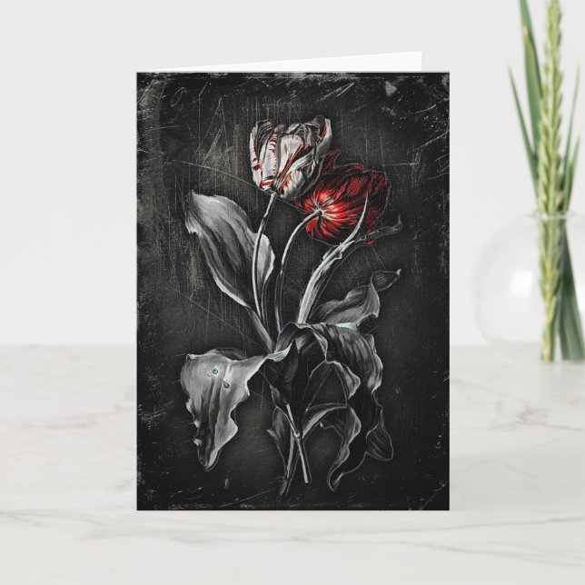 Gothic Tulips Card (Front)