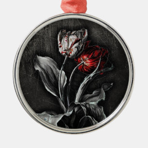 Gothic Tulips Metal Tree Decoration