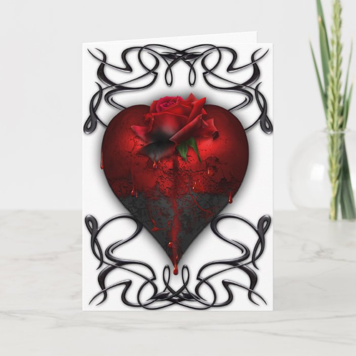 Gothic Valentine Card | Zazzle.co.uk