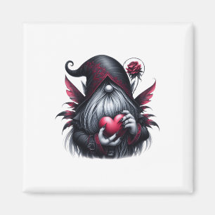 Gothic Valentine Gnome Magnet