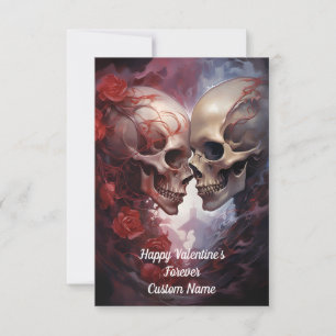 Gothic Valentine Love Forever Thank You Card
