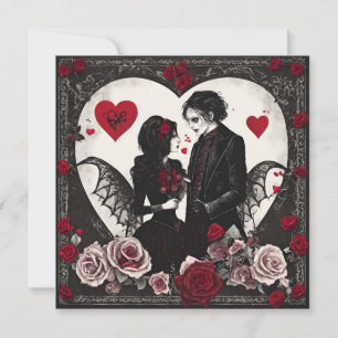 Gothic valentines card