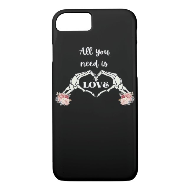 Gothic Valentines Classic - Skeleton Hands Heart  Case-Mate iPhone Case (Back)