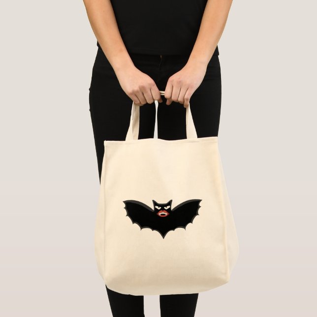 Gothic Vampire bat with huge lips Tote Bag (Front (Product))