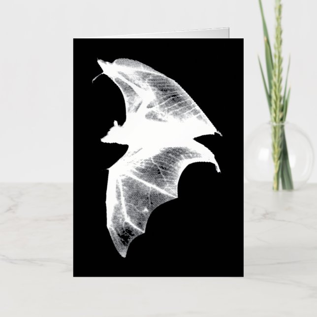 Gothic Vampire Bats Foil Greeting Card (Front)