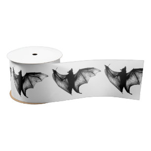 Gothic Vampire Bats Satin Ribbon