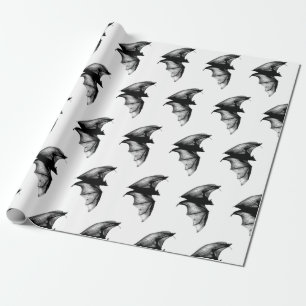 Gothic Vampire Bats Wrapping Paper