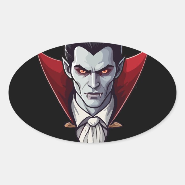 🦇 Gothic Vampire Black Sticker 🖤🎃 (Front)