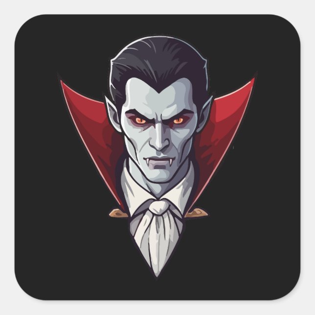 🦇 Gothic Vampire Black Sticker 🖤🎃 (Front)