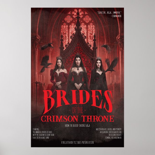 Gothic Vampire Brides Crimson Throne Poster (Front)