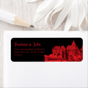 Gothic Vampire Castle Black Red Wedding