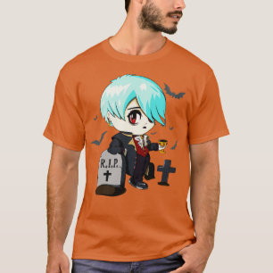 Gothic Vampire Emo Goth Chibi T-Shirt