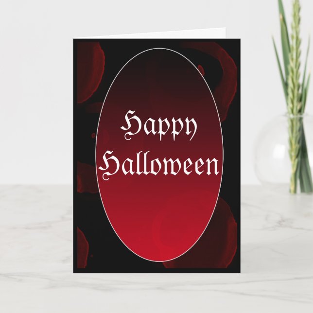 Gothic vampire HappyHalloween Card (Front)