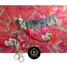 Gothic Vampire Skeleton Mermaid Skull Decoupage 