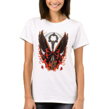 Gothic Velvet Bow Key with Wings & Moon