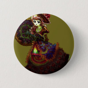 Gothic Victorian Anime Vampire Mediaeval Vintage 6 Cm Round Badge