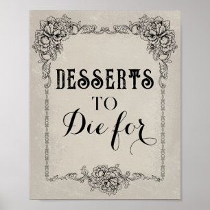 Gothic Victorian Editable Party Event Sign 