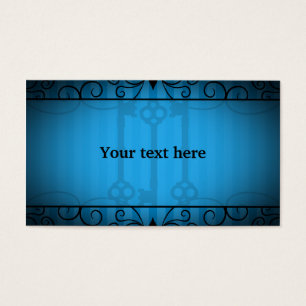 Gothic victorian old keys on blue stripes