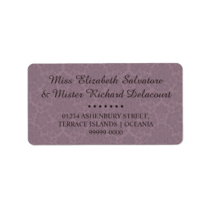Gothic Victorian Wedding Address Labels