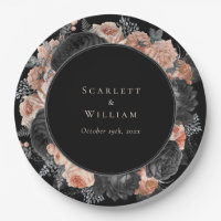 Gothic Vintage Black Blush Wedding