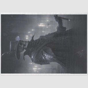 Gothic Vintage Black Dressed Skeleton Decoupage  Tissue Paper