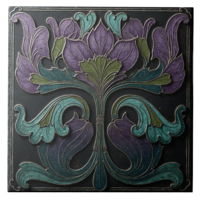 Gothic Vintage Bloom Tile (Front)