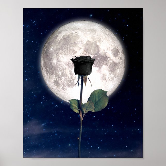 Gothic, Vintage, Victorian, Black Rose, Dark Poster (Front)