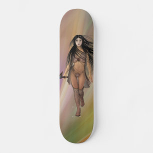 Gothic Warrior woman art Skateboards