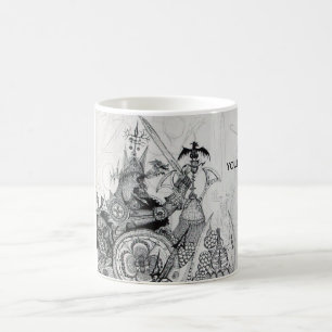 GOTHIC WARRIORS,Barbarian Knights,Fantasy Coffee Mug